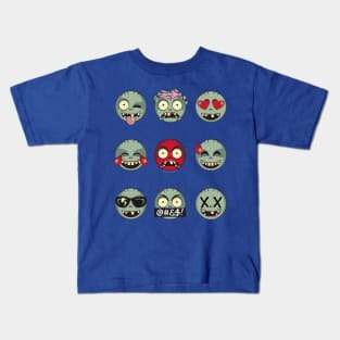 Zombie Emojis Kids T-Shirt